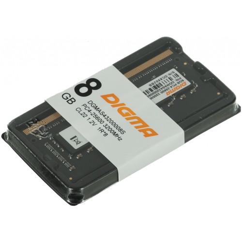Память DDR4 8Gb 3200MHz Digma DGMAS43200008S RTL PC4-25600 CL22 SO-DIMM 260-pin 1.2В single rank