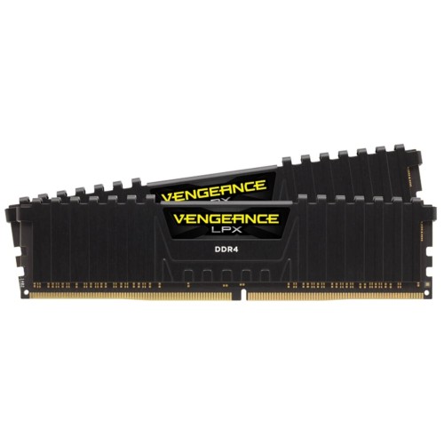 Модуль памяти Corsair DDR4, 3200MHz 32GB 2x16GB Dimm, Unbuffered, Dual Rank, 16-20-20-38, XMP 2.0, Vengeance LPX black Heatspreader, Black PCB, 1.35V