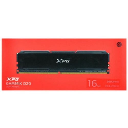 Модуль памяти 16GB ADATA DDR4 3600 DIMM XPG Gammix D20 AX4U360016G18I-CBK20 Non-ECC, CL18, 1.35V,  RTL (934642)