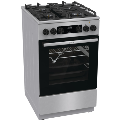 Комбинированная плита GORENJE GK5C65XV нержавеющая сталь реш.чугун
