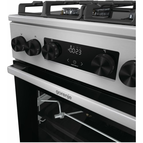 Комбинированная плита GORENJE GK5C65XV нержавеющая сталь реш.чугун