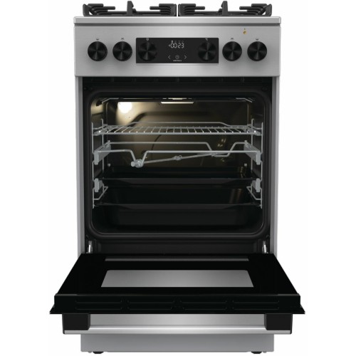 Комбинированная плита GORENJE GK5C65XV нержавеющая сталь реш.чугун