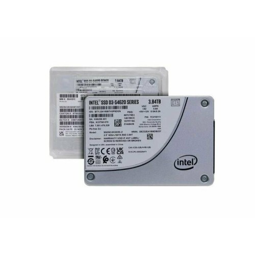 Накопитель Intel SSD S4620 Series (3.84TB, 2.5in SATA 6Gb/s, 3D4, TLC), 1 year