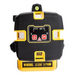 Лазерный уровень LX 05 Red, 20 м, 635 нм, акк. Li 5200 mAh, резьба 5/8"// Denzel