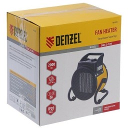 Тепловая пушка, керамический нагреватель (тепловентилятор) DHC 2-100, 230В, 0,025/1/2 кВт// Denzel
