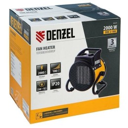 Тепловая пушка, керамический нагреватель (тепловентилятор) DHC 2-100, 230В, 0,025/1/2 кВт// Denzel