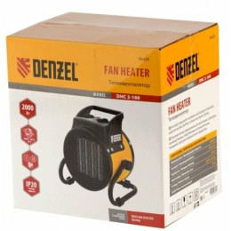 Тепловая пушка, керамический нагреватель (тепловентилятор) DHC 2-100, 230В, 0,025/1/2 кВт// Denzel