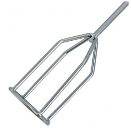 Миксер для гипсовых смесей, 80 х 530 мм, оцинкованный, шестигранный хвостовик 8 мм// Denzel