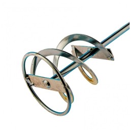 Миксер для красок и штукатурных смесей, 100 х 600 мм, оцинкованный, хвостовик SDS Plus// Denzel