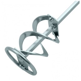 Миксер для красок и штукатурных смесей,60 х 400 мм,оцинкованный,шестигранный хвостовик 8 мм// Denzel