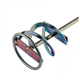 Миксер для красок и штукатурных смесей,80 х 400 мм,оцинкованный,шестигранный хвостовик 8 мм// Denzel