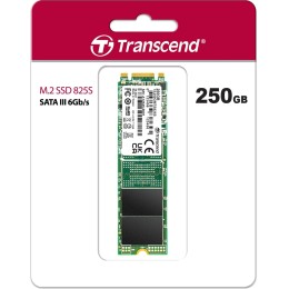 Накопитель SSD M.2 Transcend 250Gb MTS825 <TS250GMTS825S> (SATA3, up to 500/330MBs, 3D NAND, 90TBW, 22x80mm)