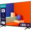 Телевизор HISENSE 75" 75U8HQ черный 4K Ultra HD 60Hz DVB-T DVB-T2 DVB-C DVB-S DVB-S2 WiFi Smart