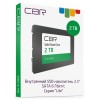 Внутренний SSD-накопитель CBR SSD-001TB-2.5-LT22, серия "Lite", 1024 GB, 2.5", SATA III 6 Gbit/s, SM2259XT, 3D TLC NAND, R/W speed up to 550/520 MB/s, TBW (TB) 500