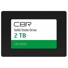 Внутренний SSD-накопитель CBR SSD-001TB-2.5-LT22, серия "Lite", 1024 GB, 2.5", SATA III 6 Gbit/s, SM2259XT, 3D TLC NAND, R/W speed up to 550/520 MB/s, TBW (TB) 500