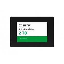 Внутренний SSD-накопитель CBR SSD-001TB-2.5-LT22, серия "Lite", 1024 GB, 2.5", SATA III 6 Gbit/s, SM2259XT, 3D TLC NAND, R/W speed up to 550/520 MB/s, TBW (TB) 500