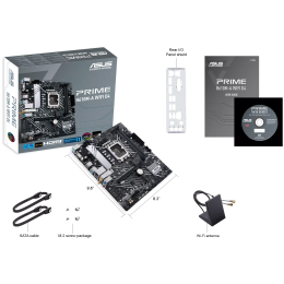 Материнская плата Asus PRIME H610M-A WIFI D4 Soc-1700 Intel H610 2xDDR4 mATX AC`97 8ch(7.1) GbLAN+VGA+HDMI+DP