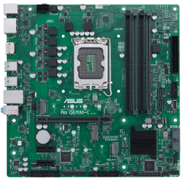 Материнская плата ASUS PRO Q670M-C-CSM, LGA1700, Q670, 4*DDR5, 2*DP+HDMI, SATA 6.0, M.2, RAID, USB 3.2*4, USB 2.0*2,  mATX; 90MB19E0-M0EAYC