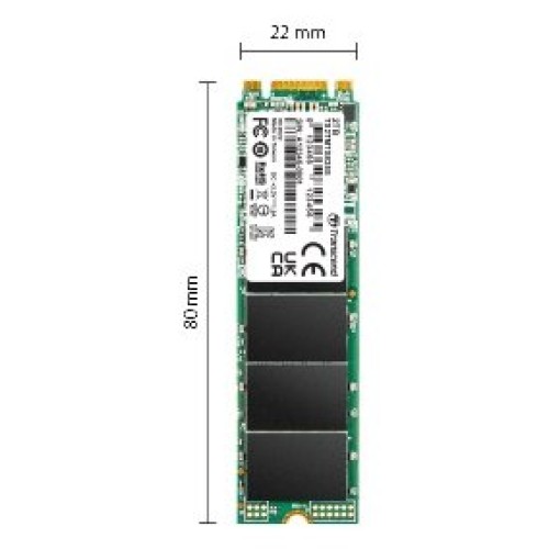 Накопитель SSD M.2 Transcend 2.0Tb MTS825 <TS2TMTS825S> (SATA3, up to 560/500MBs, 3D NAND, 720TBW, 22x80mm)