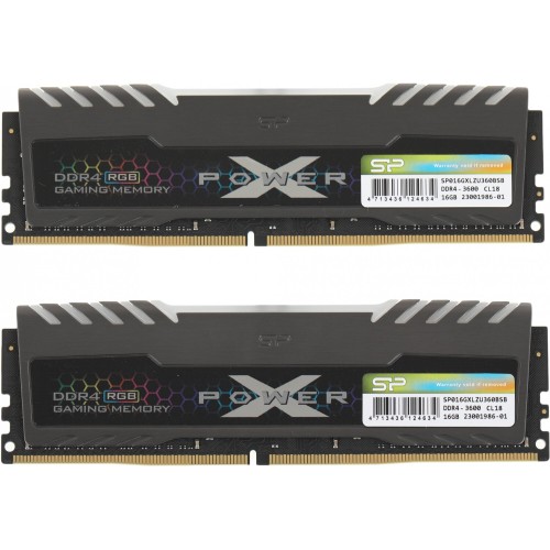 Память DDR4 2x16Gb 3600MHz Silicon Power SP032GXLZU360BDB RTL PC4-28800 CL18 DIMM 260-pin 1.35В kit single rank