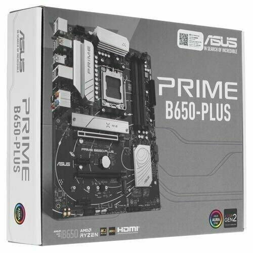 Материнская плата ASUS PRIME B650-PLUS /AM5,B650,USB 3.2 GEN 2,AURA,MB (90MB1BS0-M0EAY0) (923381)