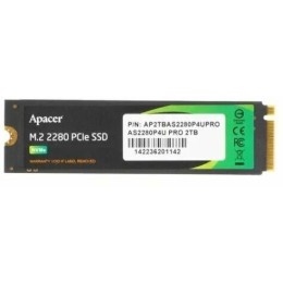Накопитель Apacer SSD AS2280P4U PRO 2TB M.2 2280 PCIe Gen3x4, R3500/W3000 Mb/s, 3D NAND, MTBF 1.8M, NVMe, 1300TBW, Retail, 5 years (AP2TBAS2280P4UPRO-1)