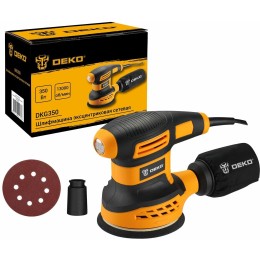 Эксцентриковая шлифовальная машина Deko DKG350 350Вт