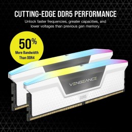 Модуль памяти Corsair Vengeance RGB  DDR5 Dimm CMH32GX5M2B5200C40 5200MHz 32GB 2x16GB Unbuffered, 40-40-40-77, XMP 3.0, Black Heatspreader, 1.25V (692850)