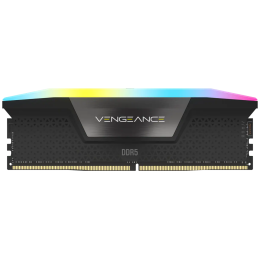 Модуль памяти Corsair Vengeance RGB  DDR5 Dimm CMH32GX5M2B5200C40 5200MHz 32GB 2x16GB Unbuffered, 40-40-40-77, XMP 3.0, Black Heatspreader, 1.25V (692850)