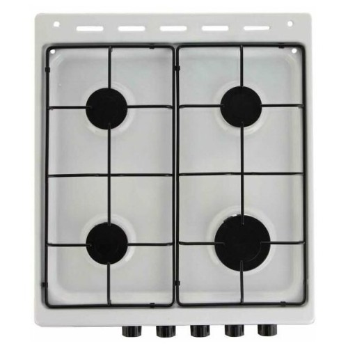 Комбинированная плита FLAMA L FK 1412 W белый (стеклянная крышка) реш.сталь