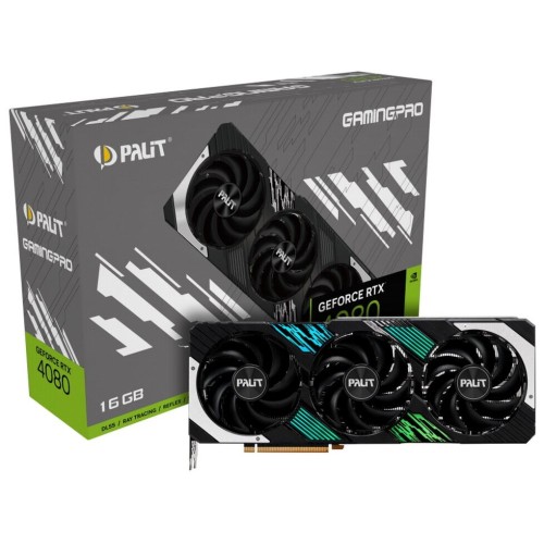 Видеокарта Palit PA-RTX4080 GAMINGPRO 16GB GDDR6X 2205/22400 HDMIx1 DPx3 HDCP