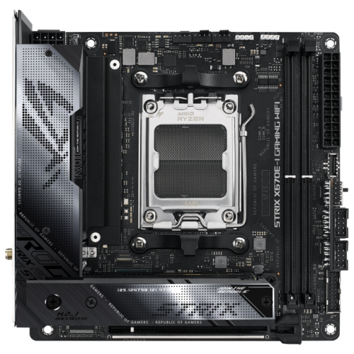 Материнская плата ASUS ROG STRIX X670E-E GAMING WIFI, Socket AM5, X670, 2*DDR5, HDMI + 2xUSB4, 2xSATA3 + RAID, M2, Audio, Gb LAN, USB 3.2, USB 2.0, mIATX; 90MB1B70-M0EAY0