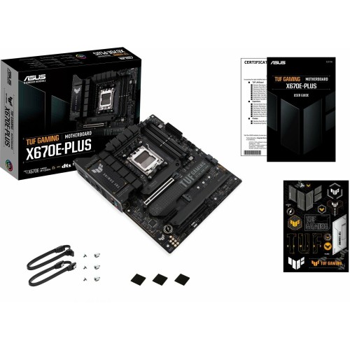 Материнская плата ASUS TUF GAMING X670E-PLUS, Socket AM5, X670, 4*DDR5, HDMI + DP, SATA3 + RAID, M2, Audio, Gb LAN, USB 3.2, USB 2.0, ATX ; 90MB1BJ0-M0EAY0