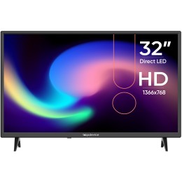 Телевизор TOPDEVICE 32" TDTV32BN02HBK, DLED-TV,DVB-T/C/T2/S2,CI+,USB,H.265,Dolby,AC-3,черный