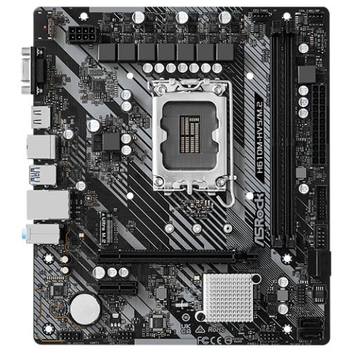 Материнская плата Asrock H610M-HVS/M.2 R2.0 Soc-1700 Intel H610 2xDDR4 mATX AC`97 8ch(7.1) GbLAN+VGA+HDMI