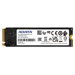 Твердотельный накопитель SSD M.2 2280 1TB ADATA LEGEND 850 Client SSD [ALEG-850-1TCS] PCIe Gen4x4 with NVMe, 5000/4500, IOPS 400/550K, MTBF 2M, 3D NAND, 1000TBW, 0,55DWPD, Heat Sink, SMI SM2269XT, Work with PS5, RTL