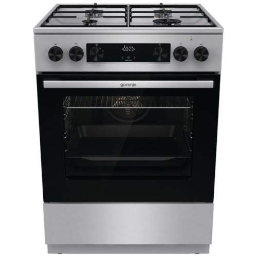 Комбинированная плита GORENJE GKS6C7XJ нержавеющая сталь