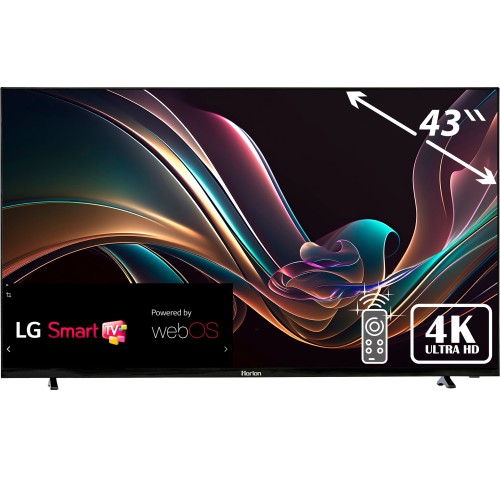 Телевизор HORION 43" 43FS-FDVB (FHD, DLED, DVB-T/T2, S/S2, Smart, LG webOS, black frame and base, bl