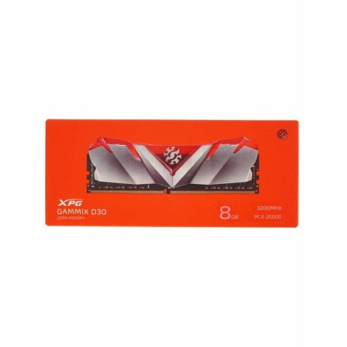 Память Adata 8GB DDR4 3200MHz UDIMM, XPG GAMMIX D30, CL16-20-20, 1.35V, Красный Радиатор