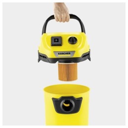Строительный пылесос Karcher WD 3 P V-17/4/20 Workshop 1000Вт желтый