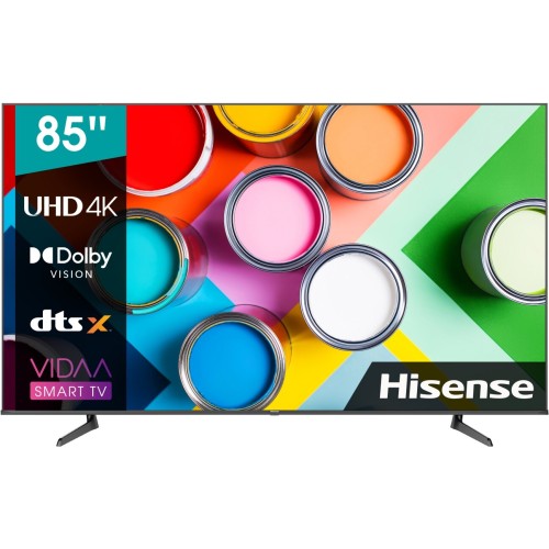 Телевизор HISENSE 85" 85A6BG 6 черный 4K Ultra HD 60Hz DVB-T DVB-T2 DVB-C DVB-S DVB-S2 WiFi Smar