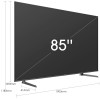 Телевизор HISENSE 85" 85A6BG 6 черный 4K Ultra HD 60Hz DVB-T DVB-T2 DVB-C DVB-S DVB-S2 WiFi Smar