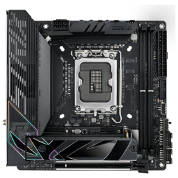 Материнская плата Asus ROG STRIX Z790-I GAMING WIFI Soc-1700 Intel Z790 2xDDR5 mini-ITX AC`97 8ch(7.1) 2.5Gg RAID+HDMI
