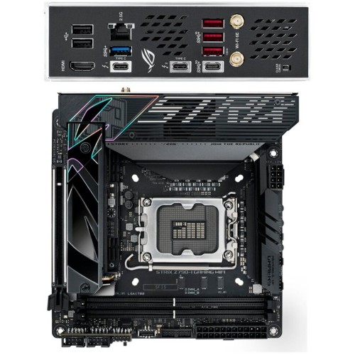 Материнская плата Asus ROG STRIX Z790-I GAMING WIFI Soc-1700 Intel Z790 2xDDR5 mini-ITX AC`97 8ch(7.1) 2.5Gg RAID+HDMI