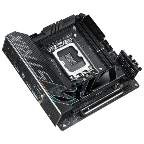 Материнская плата Asus ROG STRIX Z790-I GAMING WIFI Soc-1700 Intel Z790 2xDDR5 mini-ITX AC`97 8ch(7.1) 2.5Gg RAID+HDMI