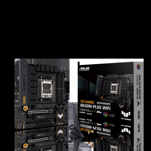 Материнская плата ASUS TUF GAMING B650M-PLUS WIFI AM5 micro-ATX 4xDDR5 2xPCIEx16 PCIEx1 2xM.2 HDMI DP 2.5GLAN WIFI (90MB1BF0-M0EAY0)
