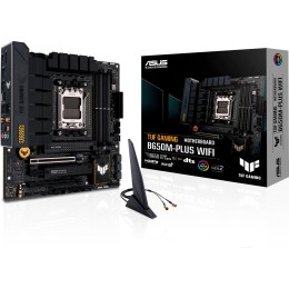 Материнская плата ASUS TUF GAMING B650M-PLUS WIFI AM5 micro-ATX 4xDDR5 2xPCIEx16 PCIEx1 2xM.2 HDMI DP 2.5GLAN WIFI (90MB1BF0-M0EAY0)