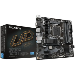 Материнская плата Gigabyte B760M DS3H DDR4 Soc-1700 Intel B760 4xDDR4 mATX AC`97 8ch(7.1) 2.5Gg RAID+HDMI+DP
