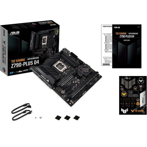 Материнская плата Asus TUF GAMING Z790-PLUS D4 Soc-1700 Intel Z790 4xDDR4 ATX AC`97 8ch(7.1) 2.5Gg RAID+HDMI+DP