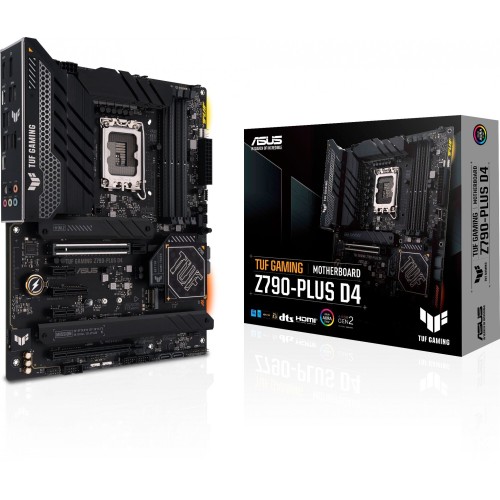 Материнская плата Asus TUF GAMING Z790-PLUS D4 Soc-1700 Intel Z790 4xDDR4 ATX AC`97 8ch(7.1) 2.5Gg RAID+HDMI+DP
